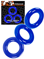 Oxballs Willy Cockrings Triple Set - Azul