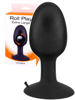 Roll Play Plug Anal Negro - Extra Large