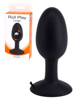 Roll Play Anal Plug Negro - Large