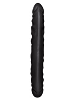 Veined Double Dong 31 cm - Negro