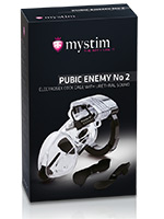 Mystim Pubic Enemy No 2 - Jaula para el pene con dilatador