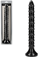 OUCH! Scaled Snake 12 inch Anal Dildo - negro