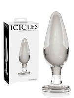 Icicles No. 26 - Hand Blown Glass Massager Anal Plug