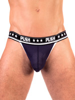 - Push - Premium Mesh Jock - navy/blanco