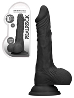 RealRock - Dildo con Testculos 27 cm - Negro