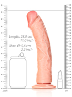 RealRock - Dildo 25.5 cm con ventosa - Curved Ultra Skin