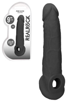 RealRock - Penis Sleeve 9 inch - Black