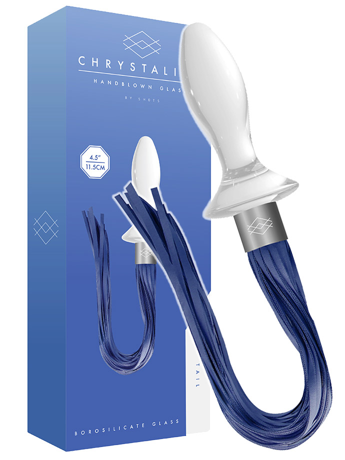 Chrystalino - Plug de Cristal con Cola - Blanco