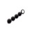 Short Silicone Anal Beads - Negro
